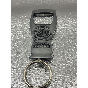 Samuel Adams metal pint glass bottle opener keychain Take Pride In Your Beer